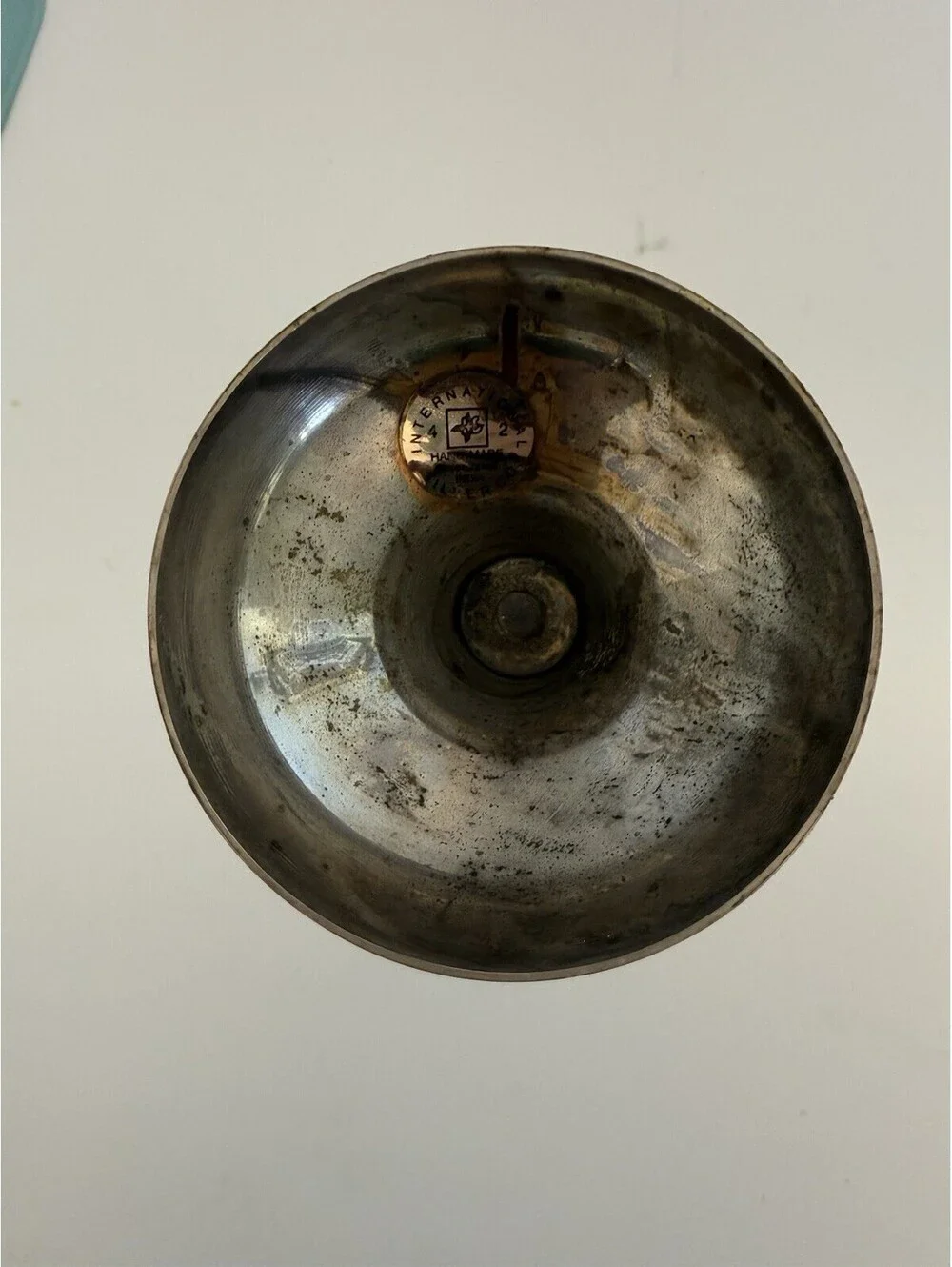 Vintage Silverplate Taper Candle Holder Column Style 8 Inches Tall